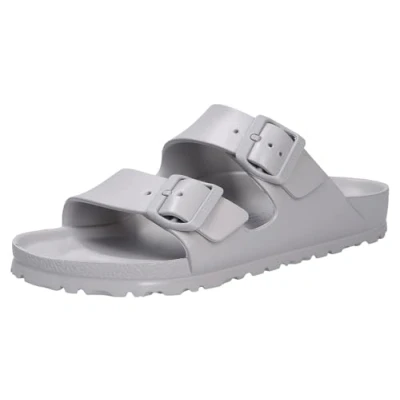 Abbildung von Birkenstock Arizona Pantolette flach, Damen, Größe: 37, Stone Schuhe