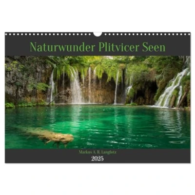 Abbildung von Naturwunder Plitvicer Seen (Wandkalender 2025 DIN A3 quer), CALVENDO Monatskalender