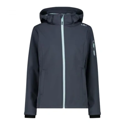 Abbildung von CMP Woman Jacket ZIP HOOD Softshelljacke, Damen, Größe: 40, Titanio/acqua