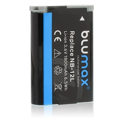 Abbildung von Blumax NB 12L Akku kompatibel mit Canon PowerShot G1 X Mark II / N100 Legria Mini X/LEGRIA VIXIA 1800mAh 3,7V 6,5Wh