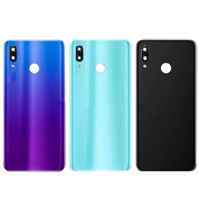 Abbildung von Showgood Akkudeckel für Huawei Nova 3, Rückseite aus Glas, mit Kameraobjektiv, Ersatz und Klebstoff (Aurora Objektiv)