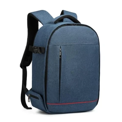 Abbildung von KONO Kamerarucksack Fotorucksack Kamera Rucksack wasserdicht stoßfest Kameratasche für SLR Objektiv Blitz und Zubehör großer Kapazität Laptop Backpack die Arbeitsschule College Blau
