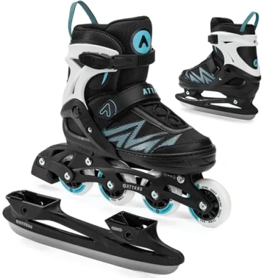 Abbildung von ATTABO Kinder Inliner Kylo 2in1 Blue Vielseitig verstellbare Inlineskates für 30 41 Hohe Qualität und Komfort mit 82A harten Rädern ABEC 7 Gleitlagern Exzellente Anpassung