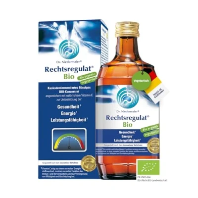 Abbildung von Dr. Niedermaier Rechtsregulat® Bio 350 ml Fermentiertes, flüssiges Konzentrat mit natürlichem Vitamin C Glutenfrei, ohne Zucker &amp; Zusatzstoffe Laborgeprüfte Qualität
