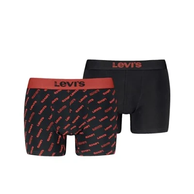 Abbildung von Levis Slip &quot;LEVIS MEN LOGO AOP BOXER BRIEF ORGANIC CO 2P&quot;, (Packung, 2er Pack), mit breitem Logobund