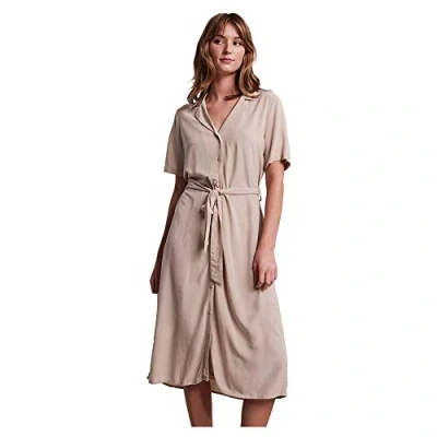 Abbildung von PIECES Women&#039;s PCOLIVIA SS Dress NOOS BC Midikleid, White Pepper, XS