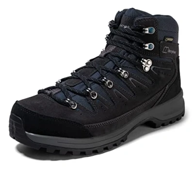 Abbildung von Berghaus Herren Explorer Gore tex Wasserdichte Wanderstiefel, Hoch Atmungsaktiv, Extra Dämpfung Trekking &amp; Wanderschuhe, Blau, 46.5 EU