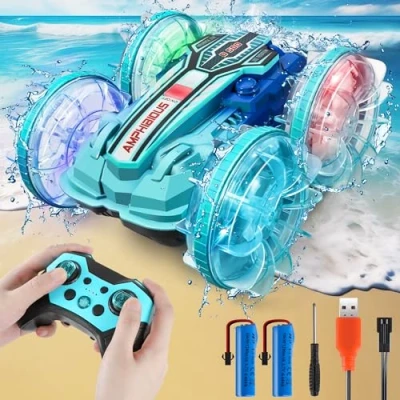 Abbildung von GLEEHAPY Amphibienfahrzeug Ferngesteuertes Auto ab 4 5 6 7 8 9 Jahre, Geschenk Junge RC Ferngesteuert Outdoor Spielzeug Kinder für Jungen Mädchen 3 12 Jahre Weihnachten Geburtstags Geschenke