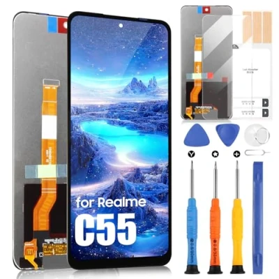 Abbildung von LCD Display für Oppo Realme C55 RMX3710 Bildschirm Digitazer Touchscreen Ersatz Assembly mit Werkzeugen, 6,72 Zoll