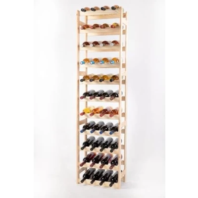 Abbildung von PROREGAL Weinregal PINOTWINE HxBxT 166x43,4x25cm 44 Flaschen Massives Kiefernholz Natur unbehandelt Weinhalter Weinständer Flaschenständer Flaschenregal Holzregal