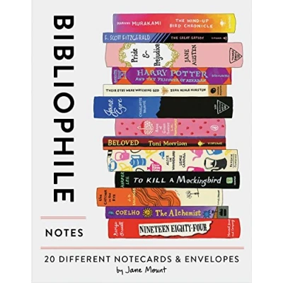 Abbildung von Bibliophile Notes: 20 Different Notecards &amp; Envelopes (Notecards for Book Lovers, Illustrated Notecards, Stationery)