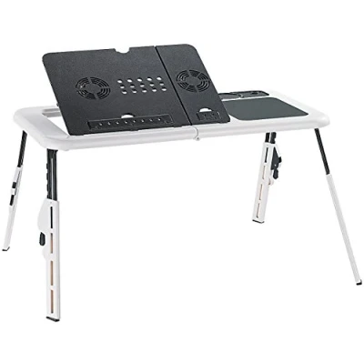 Abbildung von General Office Notebook Tisch: Notebooktisch mit 2 USB Lüftern, klappbar (Laptoptisch klappbar, Mobiler Laptoptisch klappbare Workstation)