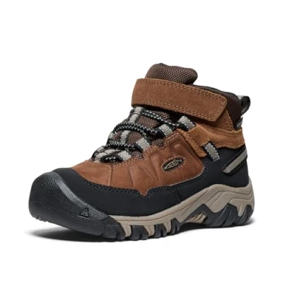 Abbildung von Keen Targhee IV MID WP Unisex Hikingschuh für Kinder, Größe: 38, Brown Leder und textil