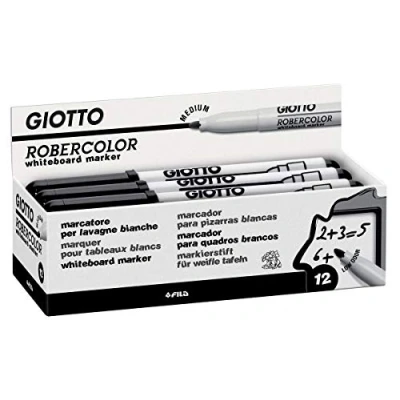 Abbildung von Giotto Robercolor Whiteboard Marker Medium, Rundspitze ca. 3 4 mm, schwarz