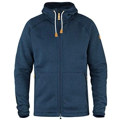 Abbildung von Fjällräven Herren Fleecejacke Övik Fleece Hoodie, Navy 560,