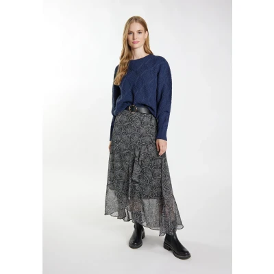 Abbildung von Dreimaster Strickpullover Strickpullover, Damen, Größe: 36, Dunkelmarine