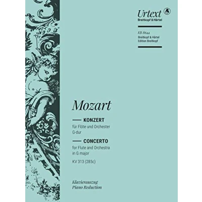 Abbildung von Flötenkonzert G dur KV 313 (285c) Breitkopf Urtext Ausgabe für Flöte und Klavier (EB 8644)