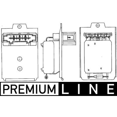 Abbildung von MAHLE ORIGINAL ABR 18 000P Widerstand, Innenraumgebläse AUDI: A4 B5 Avant, Limousine, VOLKSWAGEN: Passat GP Variant
