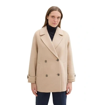 Abbildung von TOM Tailor Kurzmantel, Damen, Größe: Small, Soft ivory melange