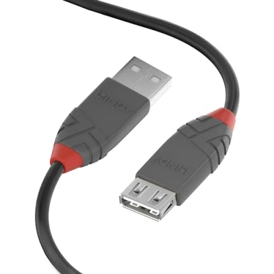 Abbildung von LINDY 36703 2m USB 2.0 Typ A Verlängerungskabel, Anthra Line Anthrazit