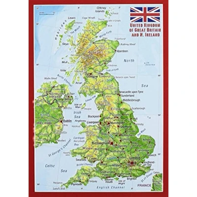 Abbildung von Reliefpostkarte Great Britain: United Kingdom