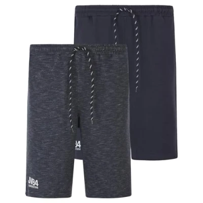 Abbildung von Jan Vanderstorm Doppelpack Bermuda Jornrik Jogginghose, Herren, Größe: Large, Dunkelblau
