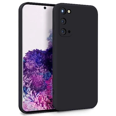 Abbildung von MyGadget Hülle für Samsung Galaxy S20 Zweilagige Handyhülle mit Kameraschutz Cover Innenfutter &amp; Silikon außen Schwarz