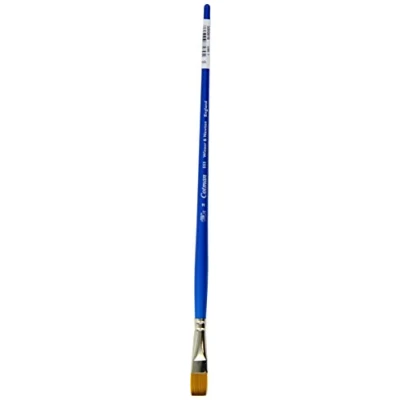 Abbildung von Winsor &amp; Newton 5305016 Cotman Synthetikhaar Aquarellpinsel Serie 555, Flachpinsel, langer Stiel mit exzellenter Sprungkraft, Farbtragekraft und Punktgenauigkeit Nr 16, 15 mm