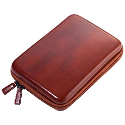 Abbildung von TROIKA Organizer Etui mit Reißverschluss BROWN TRAVEL CASE