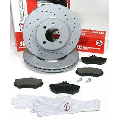 Abbildung von Autoparts Online Set 60011467 Zimmermann Sport Bremsscheiben Coat Z Ø 256 mm gelocht/Bremsen + Bremsbeläge für vorne/die Vorderachse