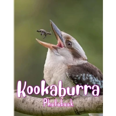Abbildung von Kookaburra Photobook: 40 Colorful Pages Related To Laughing Kookaburras Decor And Have Fun Gifts For Kids, Teens More Ages On Special Days