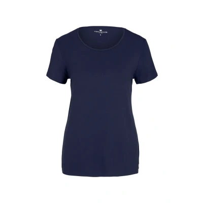 Abbildung von TOM Tailor Nachtwäsche Shirt, Damen, Größe: 36, Dark blue uni