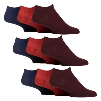 Abbildung von Gentle Grip 9er Pack Herren Diabetikersocken Kurz Sneaker Socken Extra Weit Ohne Gummibund