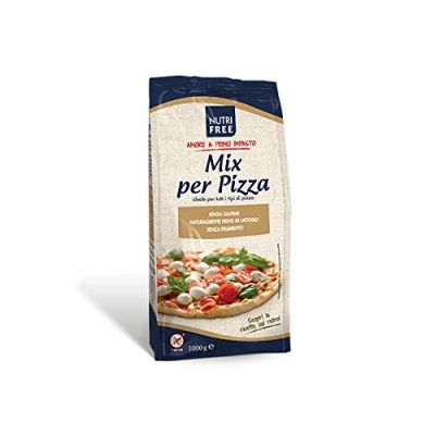 Abbildung von 6x Nutri Free Mix per Pizza Mehl Laktose und Milcheiweißfrei Glutenfrei 1Kg Packung Ideal für alle Arten von
