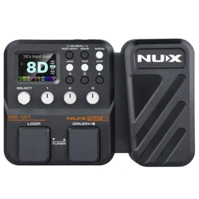 Abbildung von NUX MG 101 Multi Effektpedal, 25 klassische Amp Modelle, 512 Samples IR Auflösung, 46 Effekte, einfaches Live Streaming