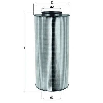 Abbildung von MAHLE ORIGINAL LX 918 Luftfilter 262,5 117,0 Filtereinsatz VOLKSWAGEN: Polo III Schrägheck, Lupo / 3L, IV SEAT: Arosa
