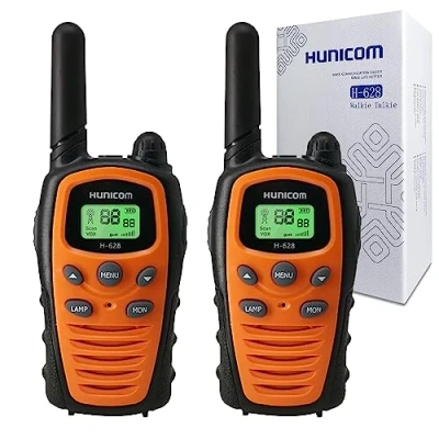 Abbildung von Walkie Talkies für Erwachsene Funkgeräte mit großer Reichweite PMR, VOX Freisprecheinrichtung 5 km Taschenlampe LED Hintergrundbeleuchtung
