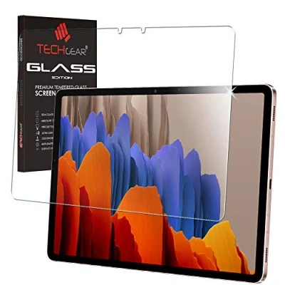 Abbildung von TECHGEAR Matte Glas kompatibel mit Galaxy Tab S7 (11 Zoll), Matt Blendschutz Schutzfolie, Original gehärtetes Displayschutzfolie Samsung 2020 SM T870 / T875