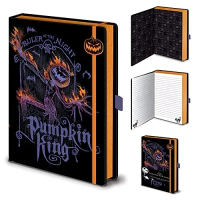 Abbildung von empireposter Nightmare Before Christmas Pumpkin King Premium Notizbuch A5 Format Größe 15x21 cm