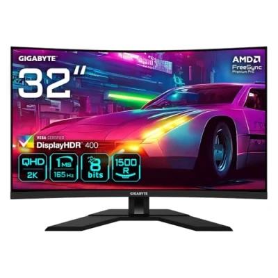 Abbildung von Gigabyte M32QC Curved Gaming Monitor (80 cm/32 &quot;, 2560 x 1440 px, QHD, 1 ms Reaktionszeit, 165 Hz, VA LCD)