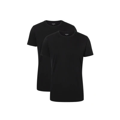 Abbildung von camano 2ER PACK Tshirt basic, Herren, Größe: XXL, Black