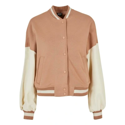 Abbildung von Urban Classics 2 TONE College Bomberjacke, Damen, Größe: XS, Amber whitesand