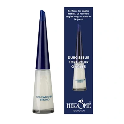Abbildung von Herome Nagelhärter Nagelverstärker &amp; Base Coat Garantiert Feste Nägel Innerhalb 30 Tagen. (Strong) 10ml.