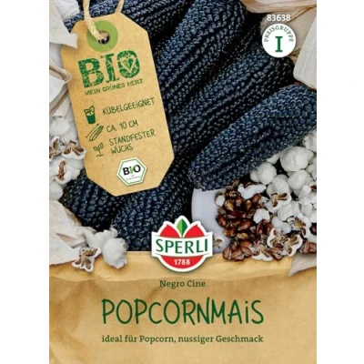 Abbildung von Sperli BIO Popcornmaissamen 83638 ideal für Popcorn nussiger Geschmack Inhalt 30 Pflanzen Gemüsesamen, Samen Gemüse, Gemüsepflanzen, Saatgut