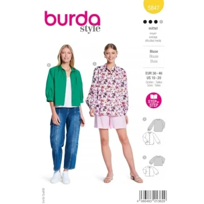 Abbildung von Bluse Burda 5847 36 46
