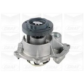 Abbildung von GRAF PA1252 Wasserpumpe mit Dichtung mechanisch Stahlblech für Keilrippenriementrieb OPEL: Cascada, Insignia A Sports Tourer, Astra J Tourer