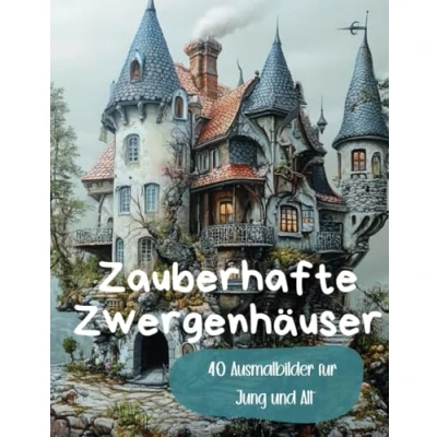 Abbildung von Zauberhafte Zwergenhäuser: 40 Ausmalbilder für Jung und Alt