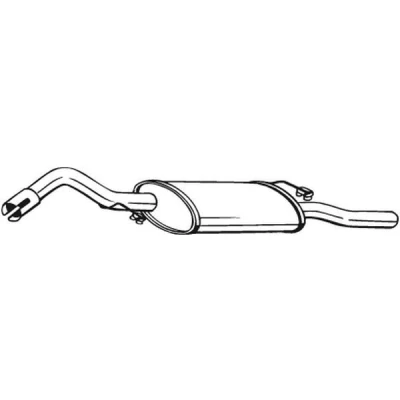 Abbildung von BOSAL 278 581 Endschalldämpfer FORD: Escort 6 Cabrio, Classic Schrägheck, Schrägheck