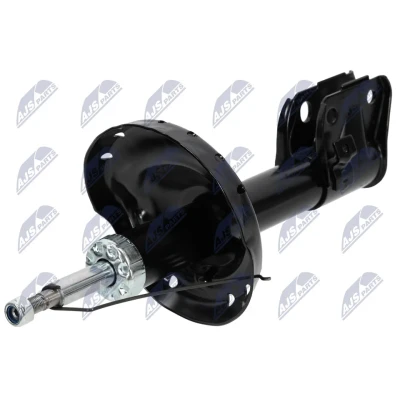 Abbildung von NTY A SB 026 Stoßdämpfer Vorderachse links Gasdruck Zweirohr Federbein oben Stift, unten Schelle SUBARU: Impreza II Limousine (GD) 2.5 AWD, 2.0 AWD