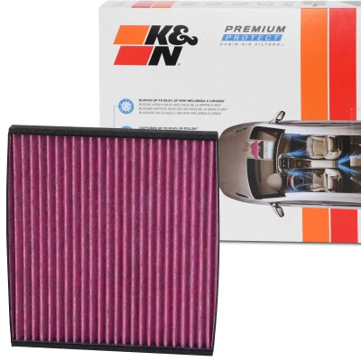 Abbildung von K&amp;N Filters DVF5020 Innenraumfilter Aktivkohlefilter 215 17 quadratisch TOYOTA: Yaris I Schrägheck, RAV4 II SUV, Verso, SUBARU: Outback III